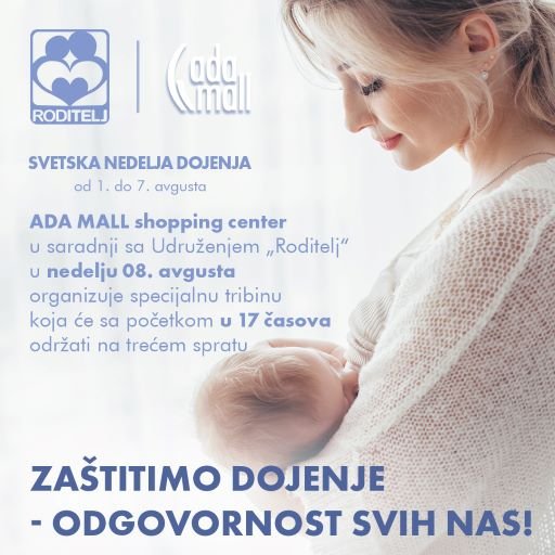 Specijalna tribina posvećena Nedelji dojenja u ADA MALL-u
