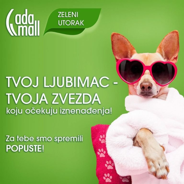 Zeleni utorak uz popuste i kućne ljubimce u ADA MALL-u