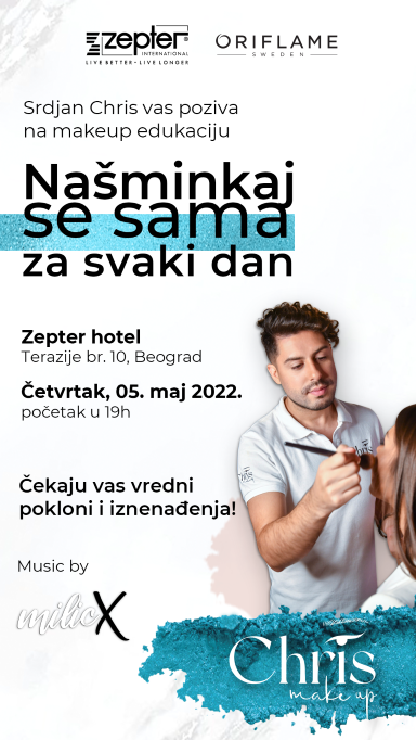 Našminkajte se same za svaki dan: Srdjan Chris vas poziva na Make up