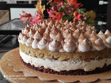 Savršen Cheesecake sa jabukama bez pečenja