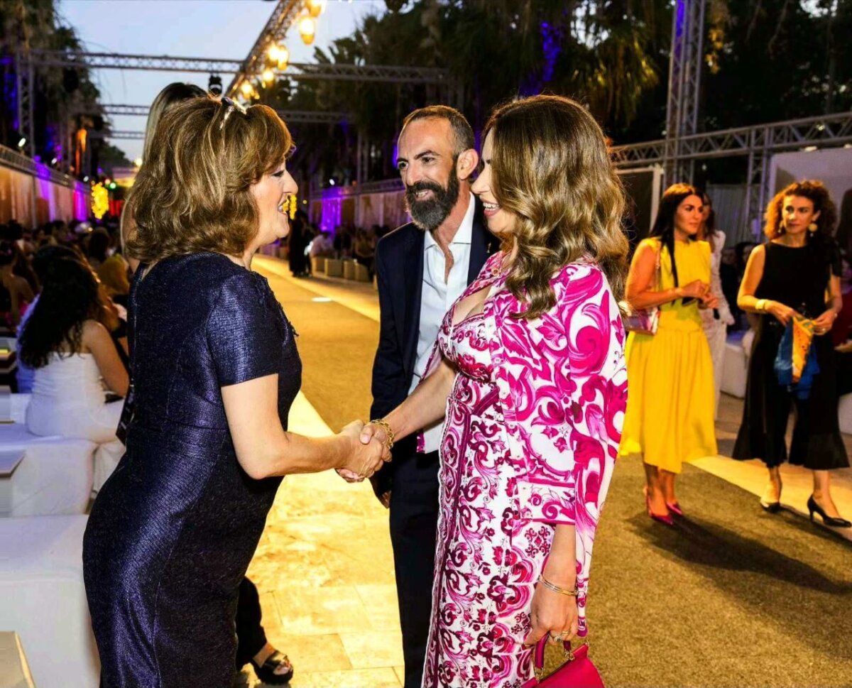 Supruga premijera Malte Lydia Abela, predsednica Serba Fashion Weeka Svetlana Horvat i predsednik Malta Fashion Weeka Adrian Mizzi