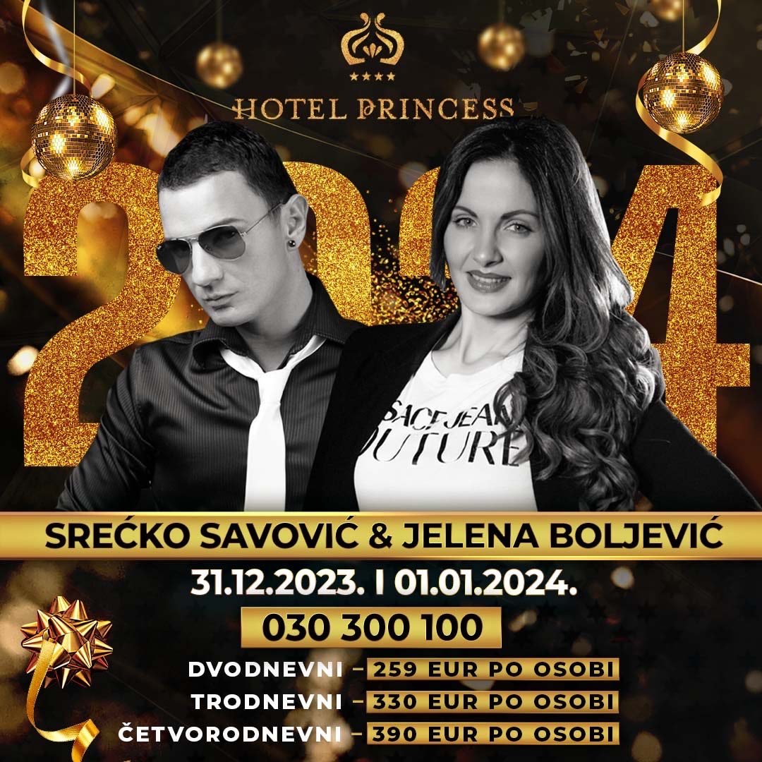 Najbolja Nova godina kao i repriza biće u hotelu Princess Bar u Crnoj Gori!