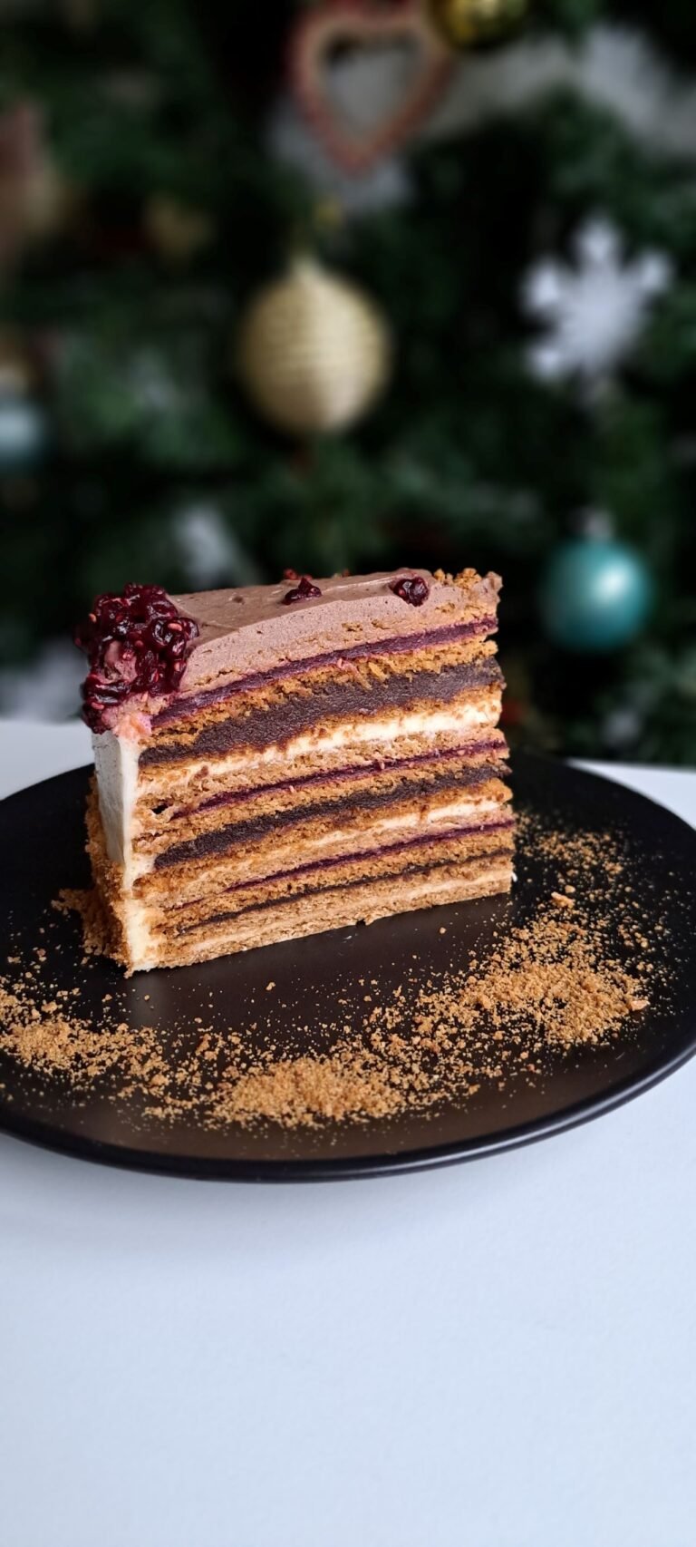 Čoko malina medovik torta